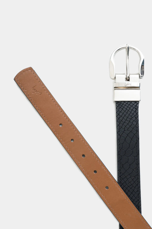 CINTURÓN DOBLE FAZ RAVELLO DE CUERO PARA HOMBRE HEXAGONAL