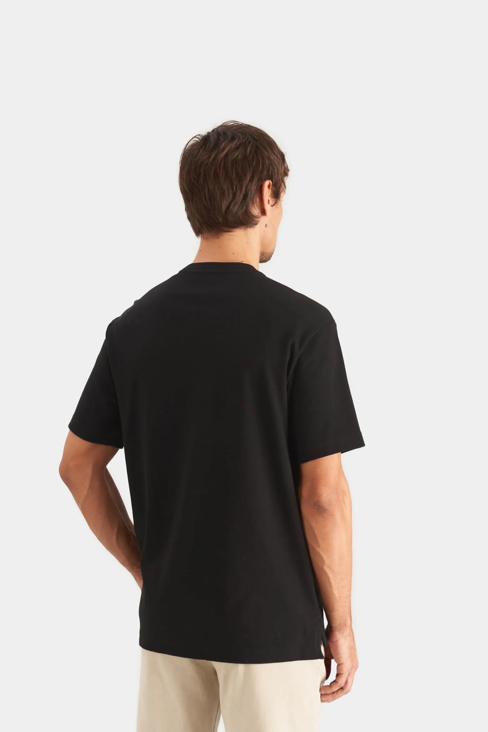 CAMISETA EN ALGODÓN PARA HOMBRE BOLSILLO CUERO