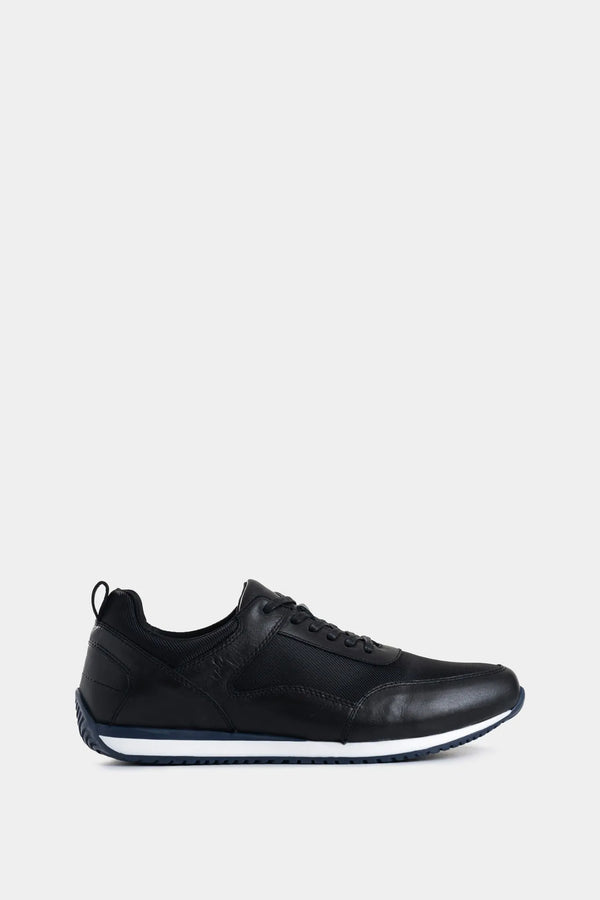 SNEAKERS ENGEIL 3 DE CUERO PARA HOMBRE DETALLE TEXTIL