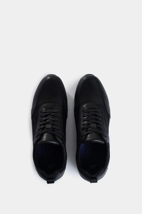 SNEAKERS ENGEIL 3 DE CUERO PARA HOMBRE DETALLE TEXTIL