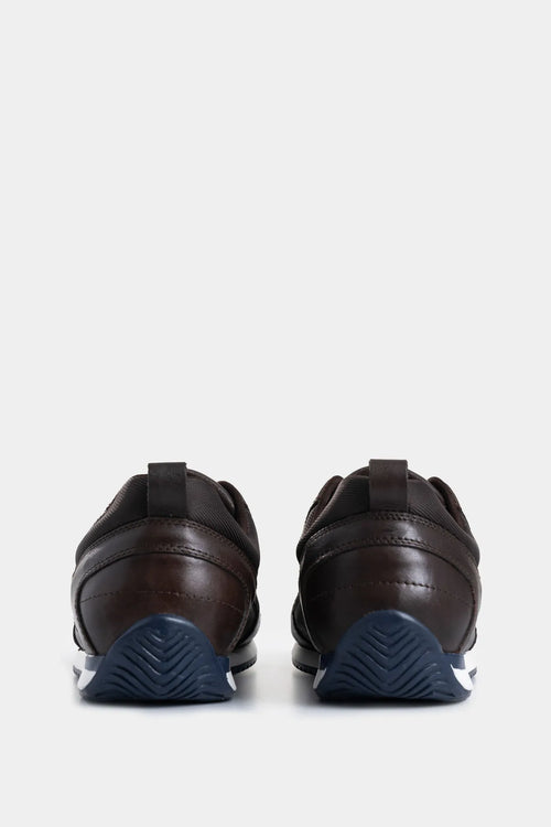 SNEAKERS ENGEIL 3 DE CUERO PARA HOMBRE DETALLE TEXTIL