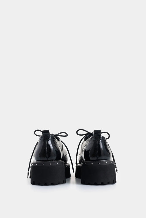 ZAPATOS DE CORDÓN THALIA DE CUERO PARA MUJER SILUETA CHUNKY