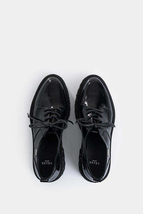 ZAPATOS DE CORDÓN THALIA DE CUERO PARA MUJER SILUETA CHUNKY