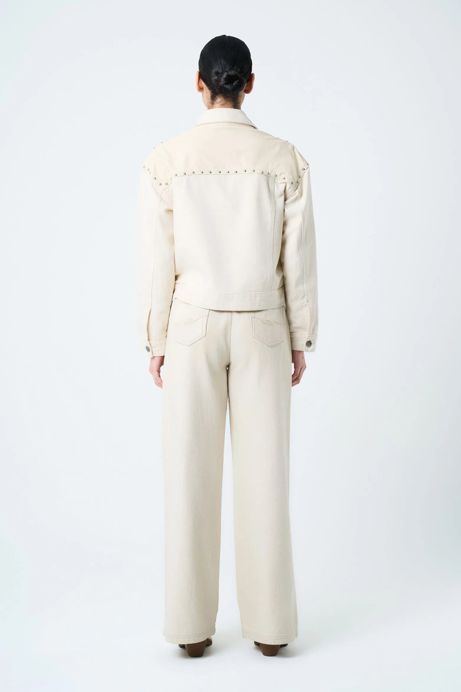 CHAQUETA ORQUÍDEA DE ALGODÓN Y CÁÑAMO PARA MUJER SILUETA OVERSIZED