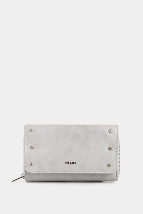 Billetera Palma de cuero folia para mujer efecto croco