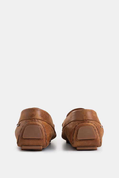 Mocasines Manchester de Cuero para Mujer Detalle Folia