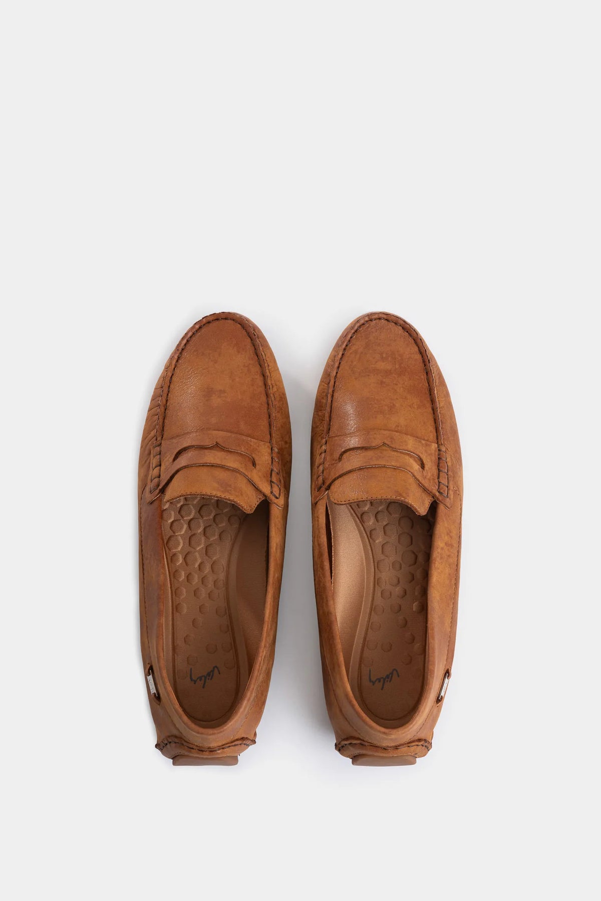 Mocasines Manchester de Cuero para Mujer Detalle Folia