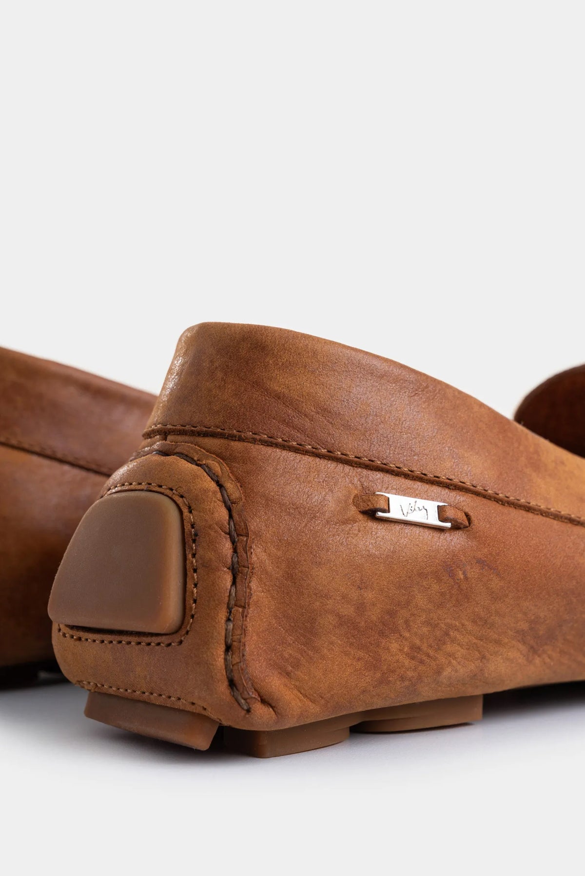 Mocasines Manchester de Cuero para Mujer Detalle Folia