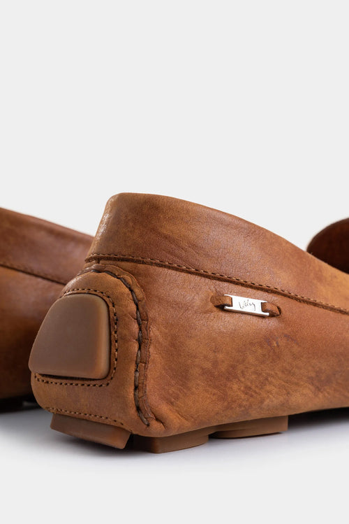 Mocasines Manchester de Cuero para Mujer Detalle Folia