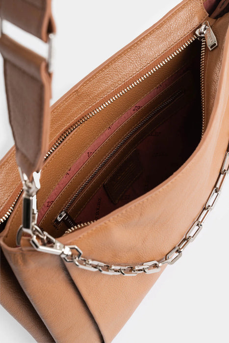 SHOPPING GLICERIA DE CUERO PARA MUJER DETALLE CADENA