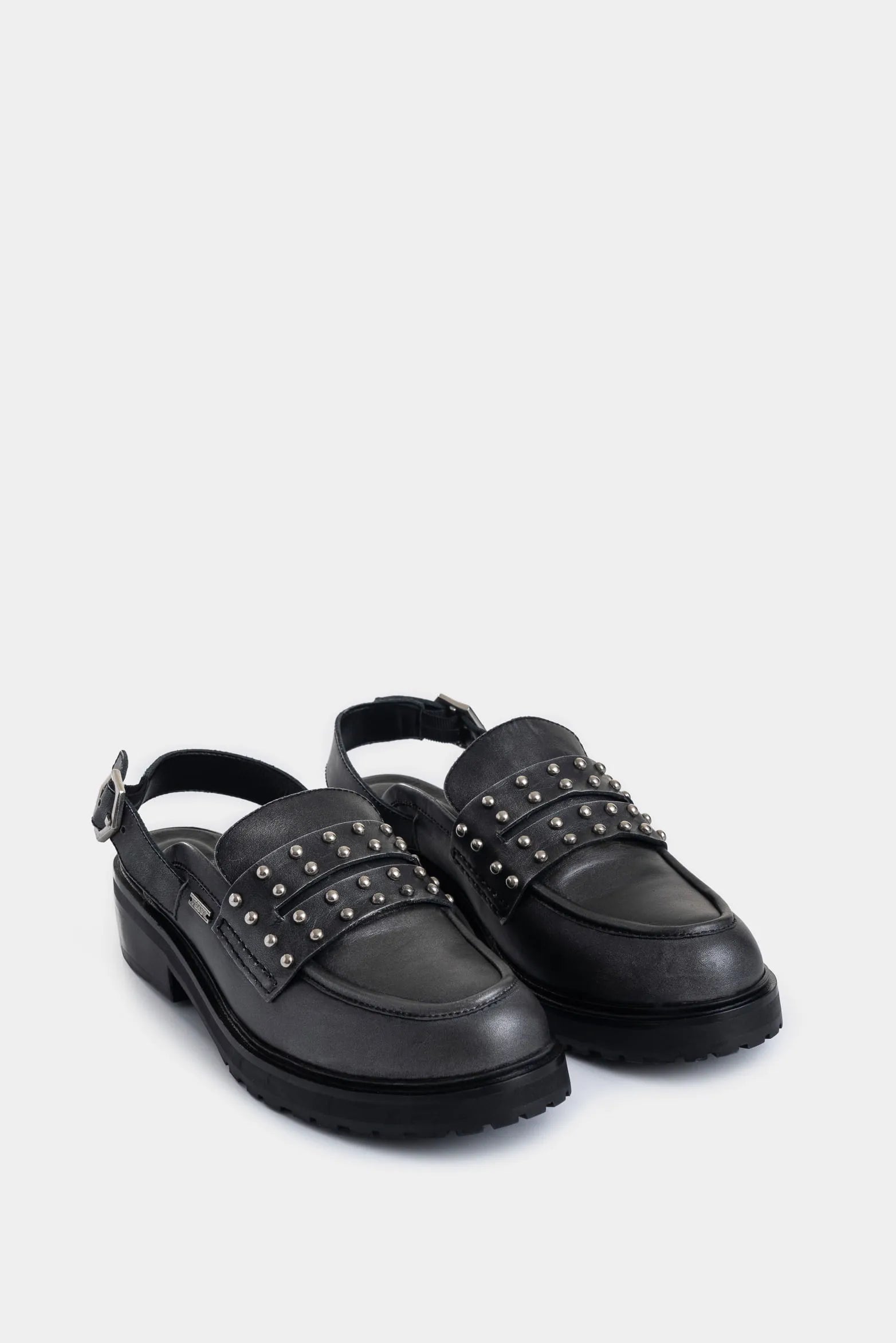 Mocasines Destalonados Umbra de Cuero Brush Off para Mujer Chunky