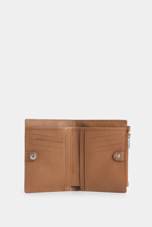 Billetera Olivia de cuero para mujer con monedero
