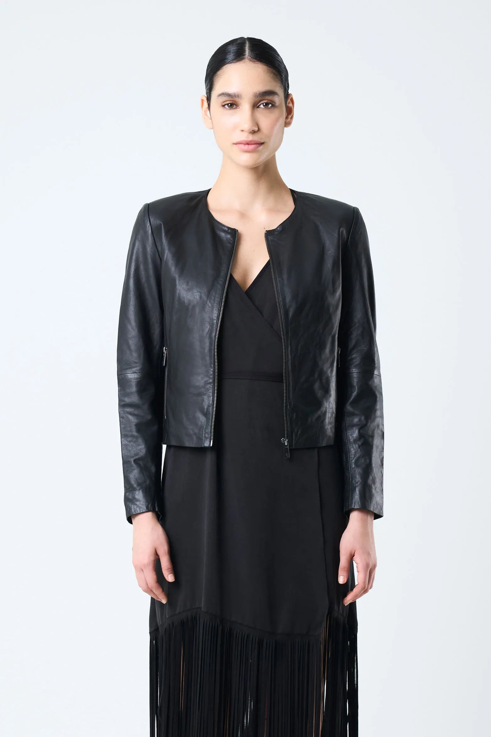 CHAQUETA DE CUERO PARA MUJER DENVER