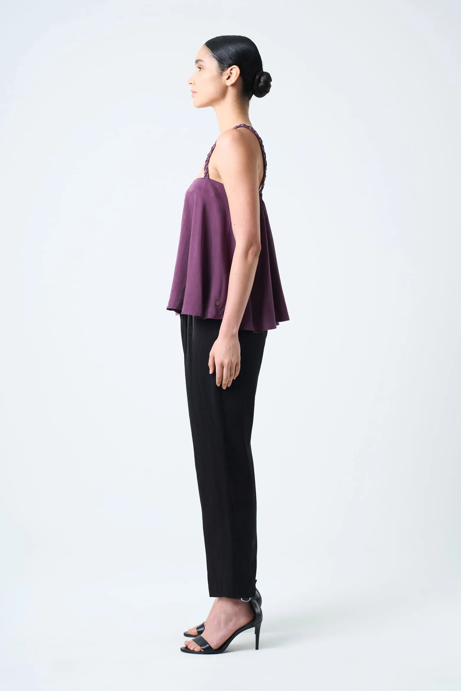 CAMISA CANES FIT HOLGADO PARA MUJER DETALLE TRENZADO