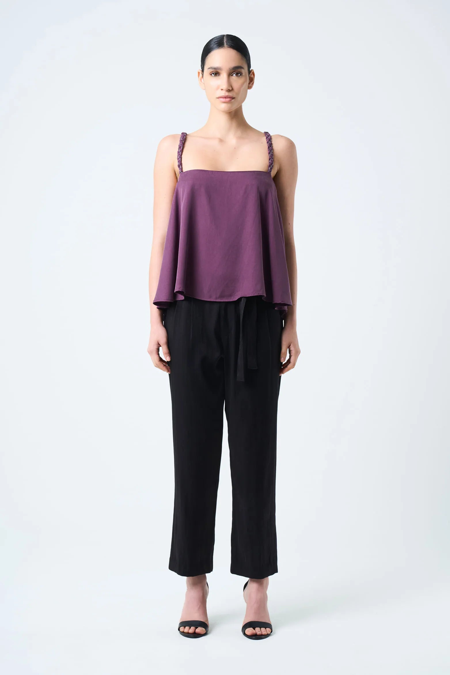 CAMISA CANES FIT HOLGADO PARA MUJER DETALLE TRENZADO