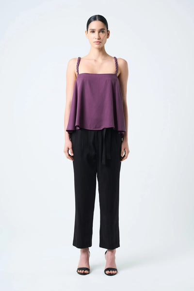 CAMISA CANES FIT HOLGADO PARA MUJER DETALLE TRENZADO