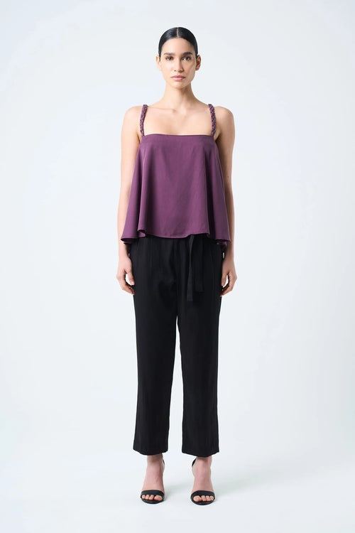 CAMISA CANES FIT HOLGADO PARA MUJER DETALLE TRENZADO