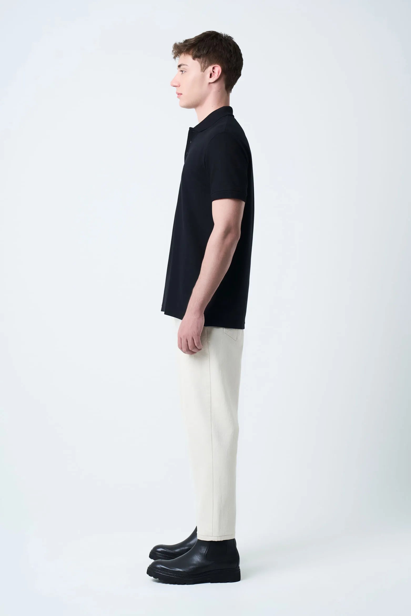 POLO PARA HOMBRE SEMI FIT DETALLE JACQUARD