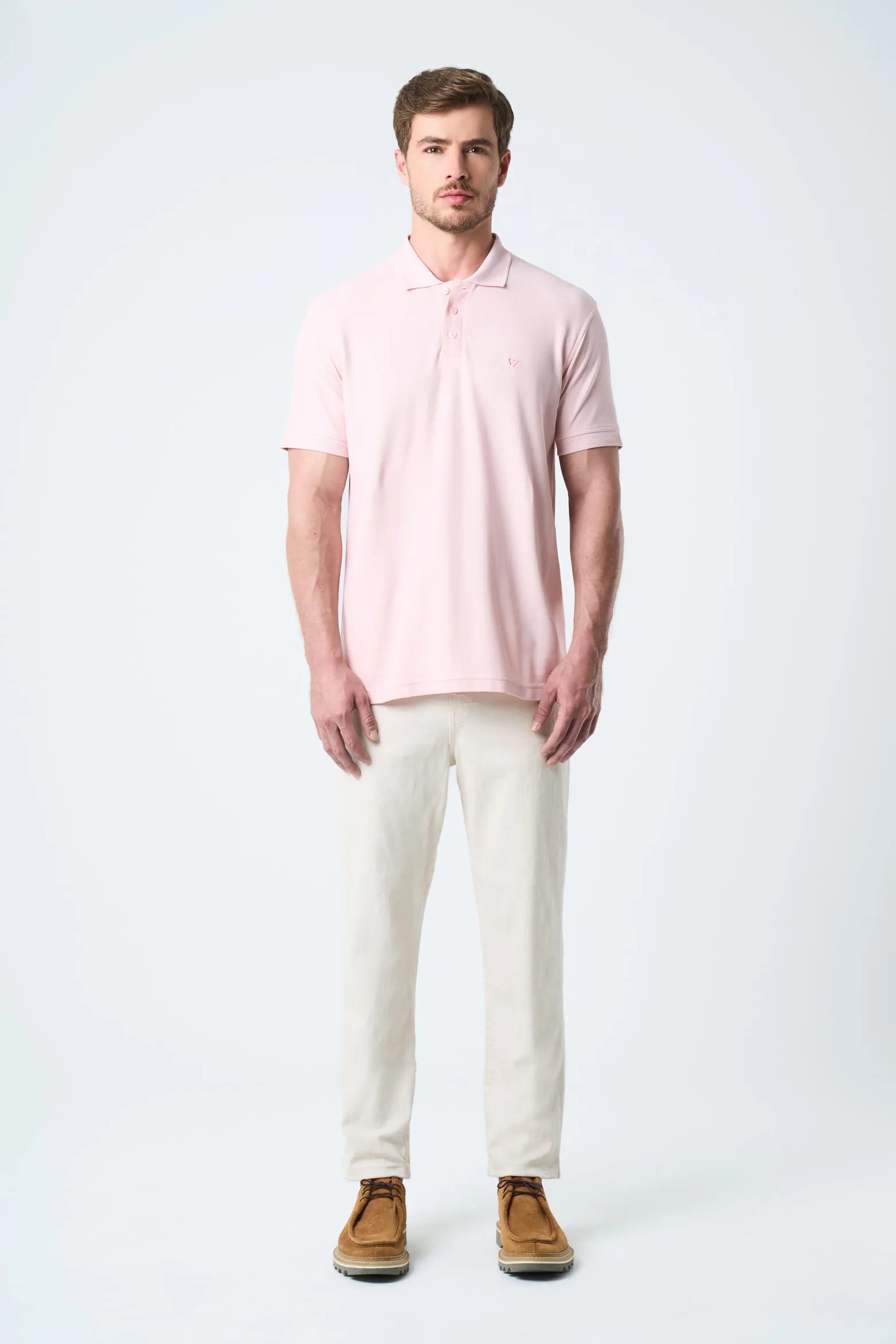 POLO PARA HOMBRE SEMI FIT DETALLE JACQUARD