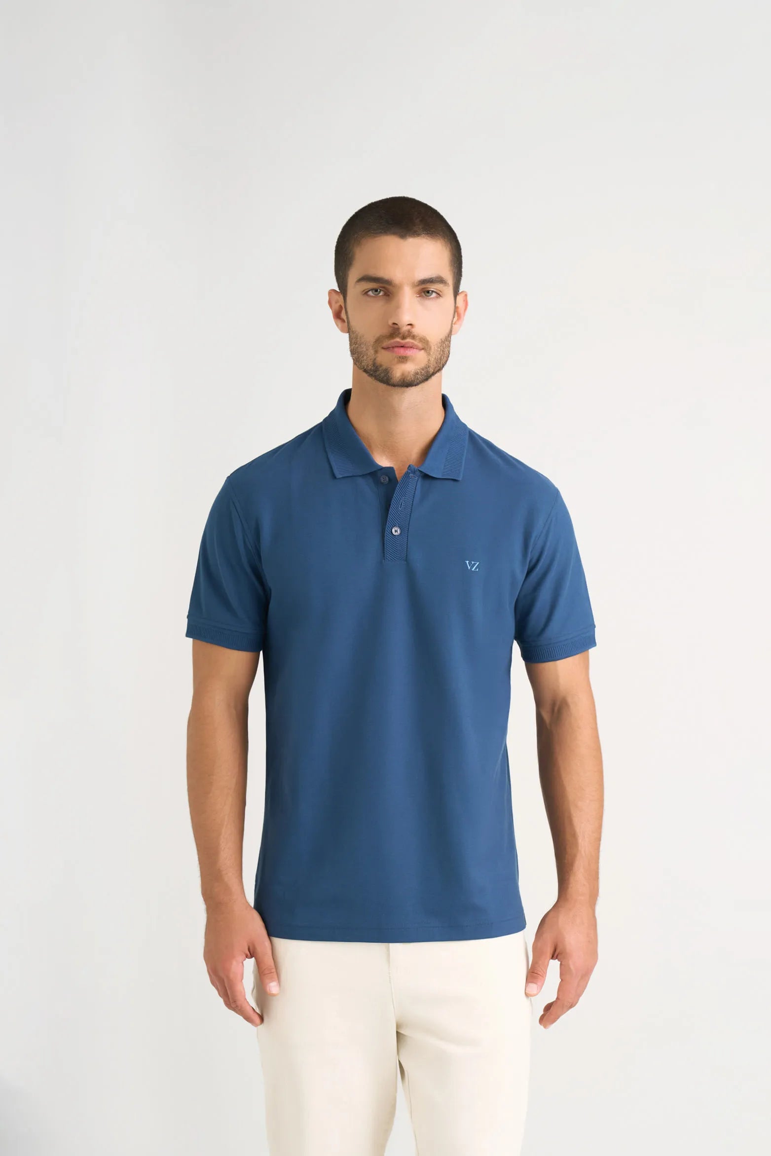 POLO PARA HOMBRE SEMI FIT DETALLE JACQUARD
