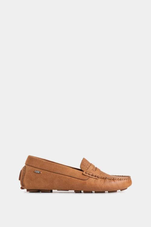 Mocasines Manchester de Cuero Grabado