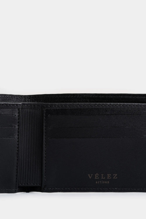 Billetera Montt de cuero para hombre acabado brillo