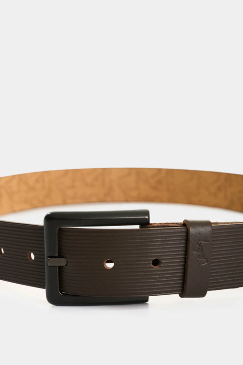 CINTURÓN UNIFAZ VÉRTICE DE CUERO PARA HOMBRE DISEÑO RAYAS