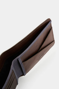 BILLETERA OASIS DE CUERO PARA HOMBRE DETALLE CONTRASTE