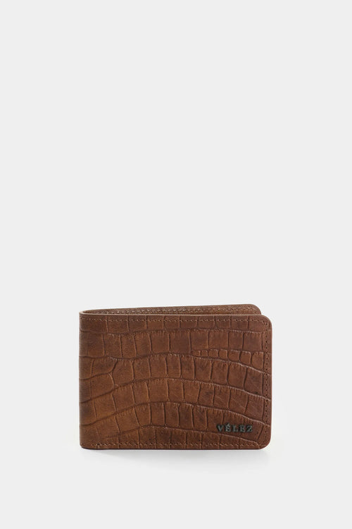 Billetera Muta de cuero para hombre textura