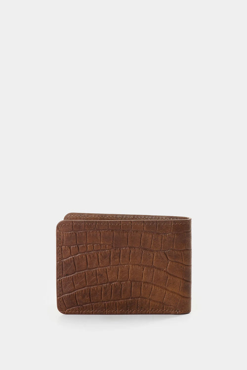 Billetera Muta de cuero para hombre textura