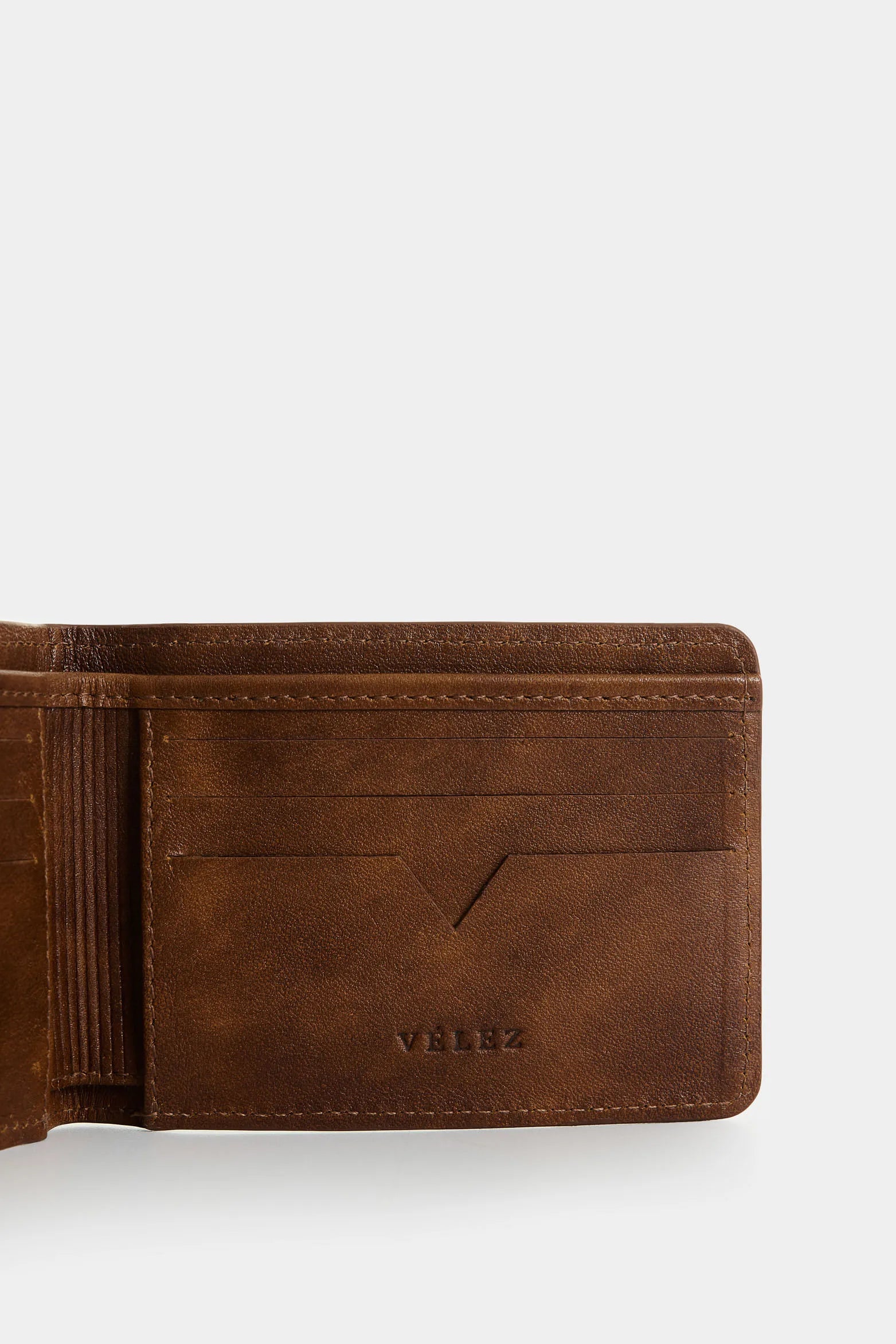 Billetera Muta de cuero para hombre textura