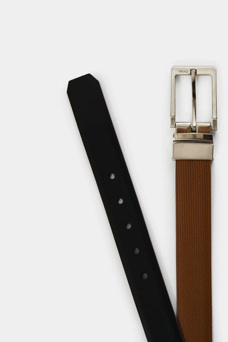 CINTURÓN DOBLE FAZ MANTHAS DE CUERO PARA HOMBRE PUNTA LANZA