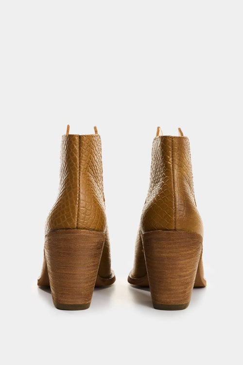 Botines de Cuero Grabado Alpha