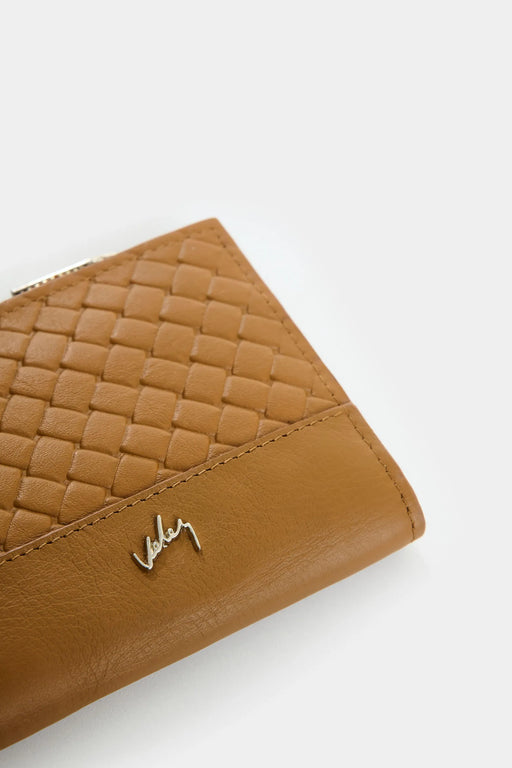 BILLETERA DE CUERO GRABADO PARA MUJER HAZEN