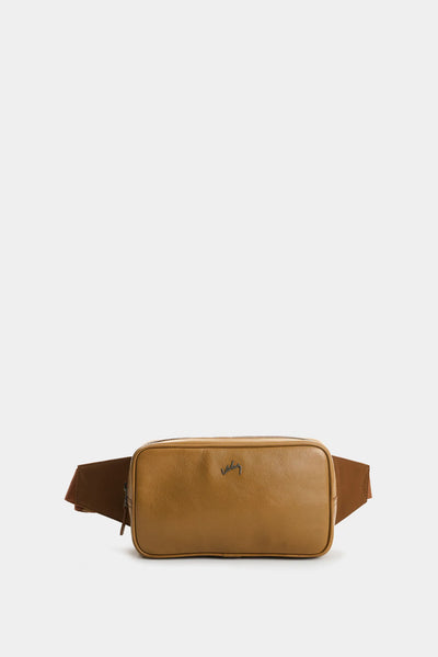 CANGURERA SILUETA CUADRADA DE CUERO PARA HOMBRE HAZEL