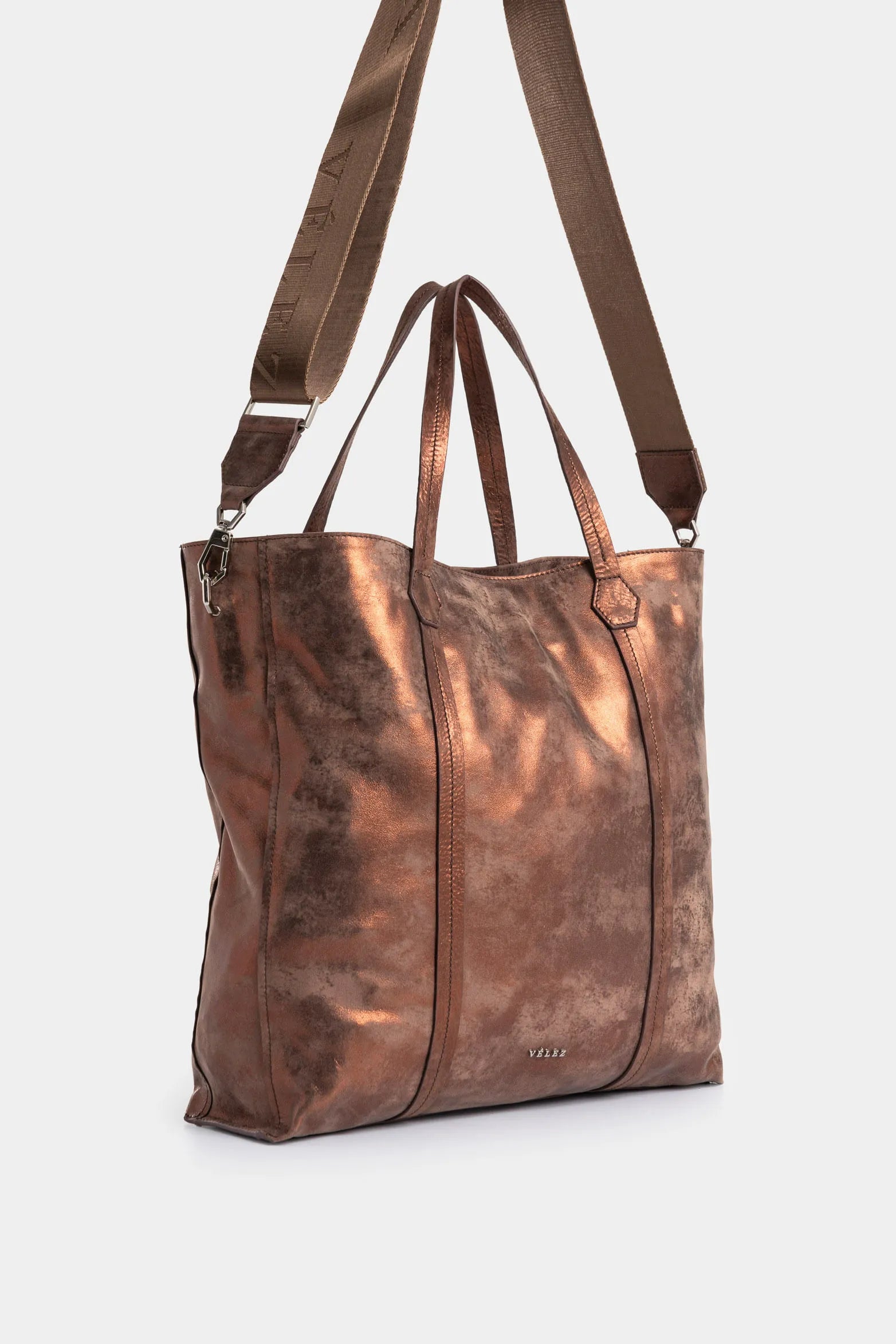 SHOPPING ORIÓN DE CUERO FOLIA PARA MUJER DETALLE TRENZADO