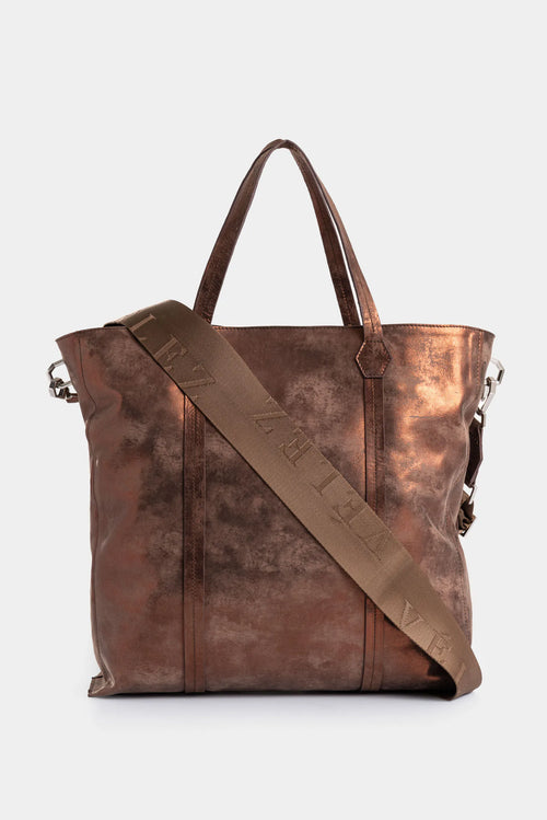 SHOPPING ORIÓN DE CUERO FOLIA PARA MUJER DETALLE TRENZADO