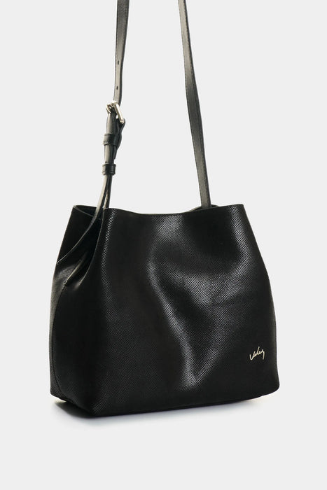 Manos libres de cuero gamuzado y folia para mujer Cruz