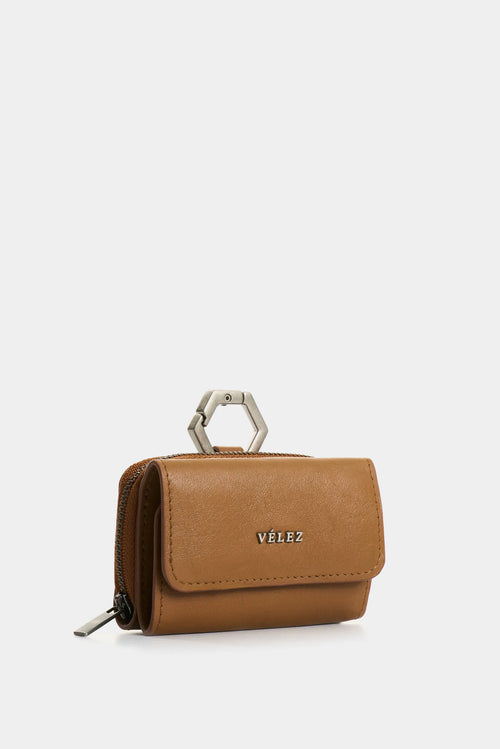 Monedero de cuero para mujer Tropical