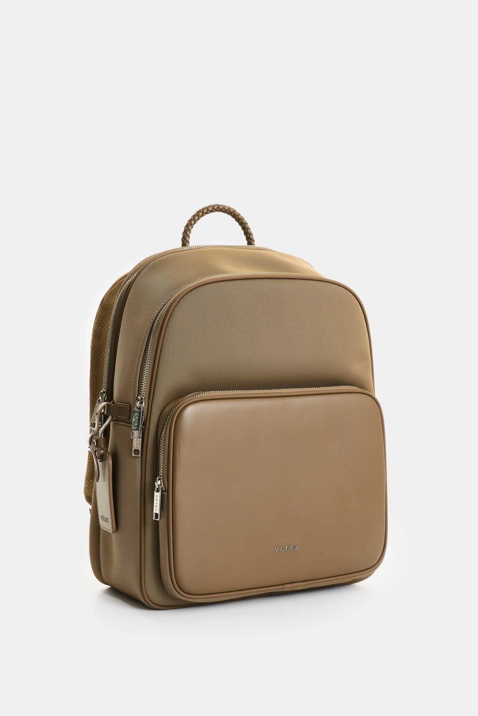 TULA MORRAL DE CUERO Y LONA PARA MUJER LEGAL