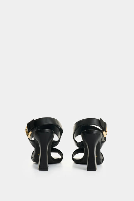 Sandalia tacón de cuero para mujer Kira