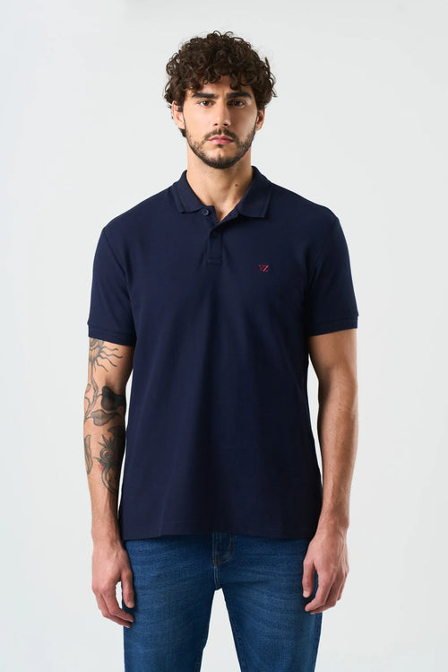 Polo manga corta Essential para hombre textura