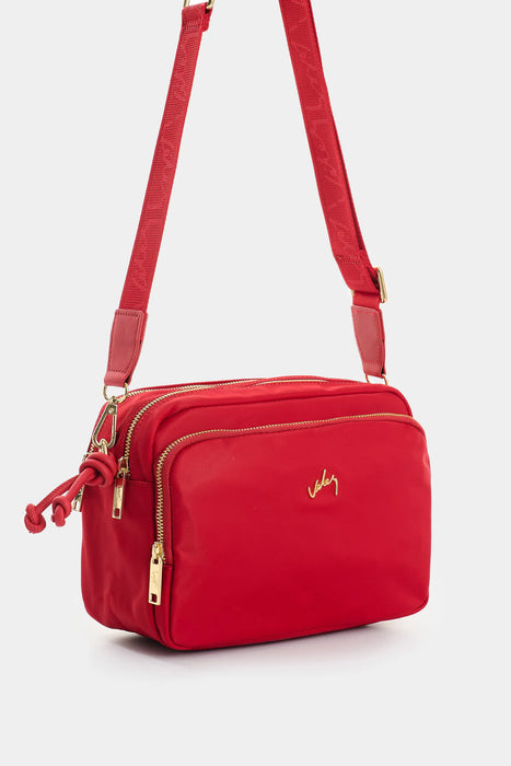 Manos libres en lona y cuero para mujer Square