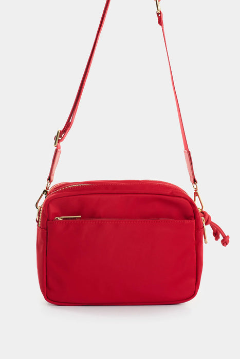 Manos libres en lona y cuero para mujer Square