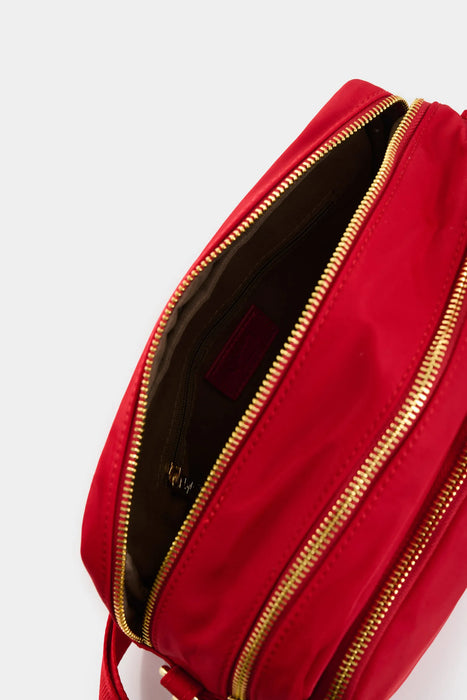 Manos libres en lona y cuero para mujer Square