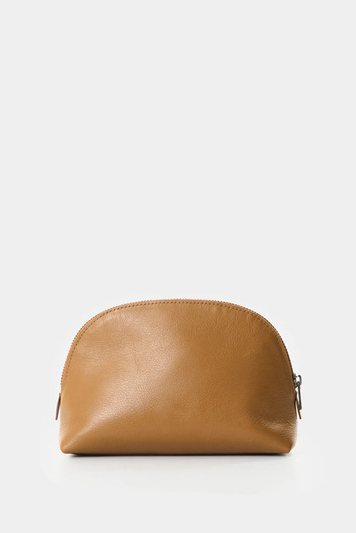 COSMETIQUERA DE CUERO PARA MUJER NACRE