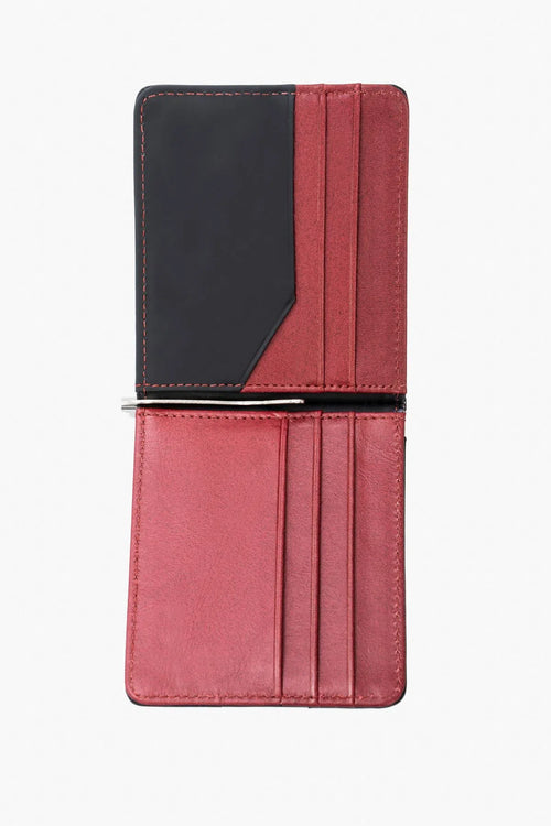 Portabilletes de cuero contrastes