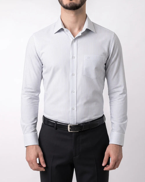 KL-0000101 Camisa slim fit rayas