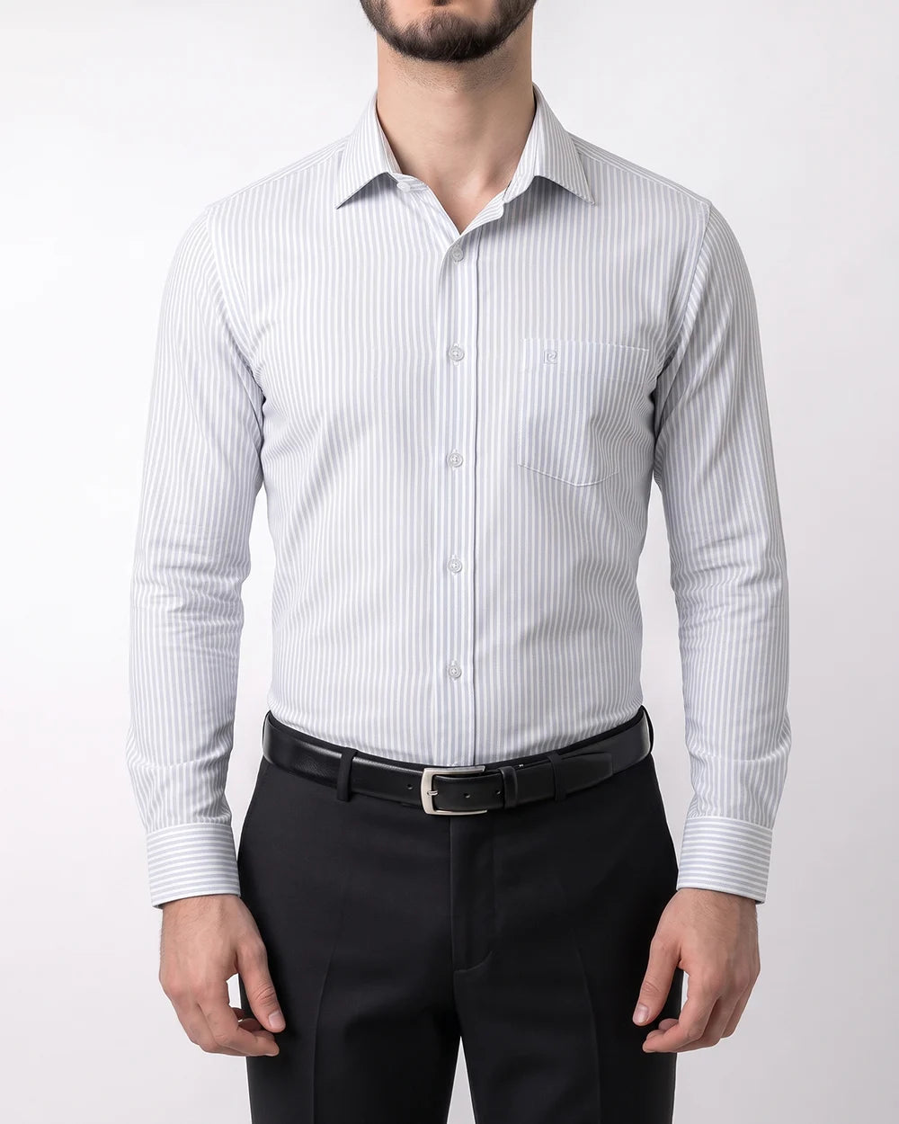 KL-0000101 Camisa slim fit rayas