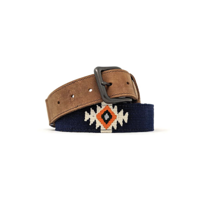 Santiago Blue Woven Belt